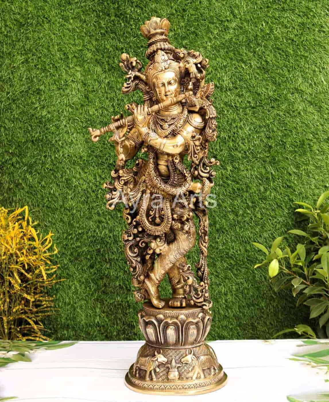 Small Indian Brass Deity Locks - 6 Designs Small Indian Brass Deity Locks - 6 Designs