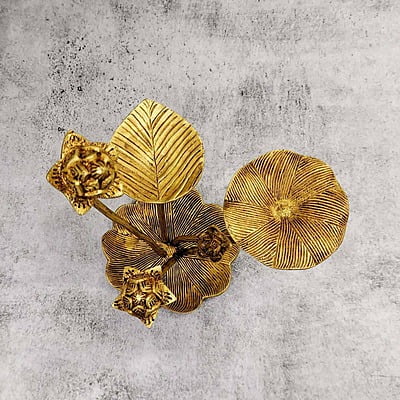 Brass Lotus Decor - 11 inch Height | Exquisite Brass Decor for Home or Office Brass Lotus Decor - 11 inch Height | Exquisite Brass Decor for Home or Office
