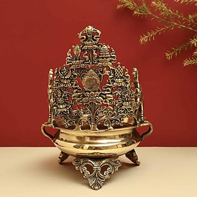 Brass Elephant Designer Urli Decorative Bowl - 12 inch Height | Majestic Brass Urli Decorative Bowl with Elephant Design for Royal Decor Brass Elephant Designer Urli Decorative Bowl - 12 inch Height | Majestic Brass Urli Decorative Bowl with Elephant Design for Royal Decor