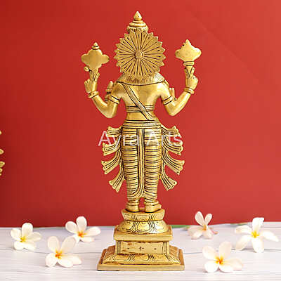 Dhanvantari The Physician of Gods Brass Statue - 12.5 Inch Height Dhanvantari The Physician of Gods Brass Statue - 12.5 Inch Height