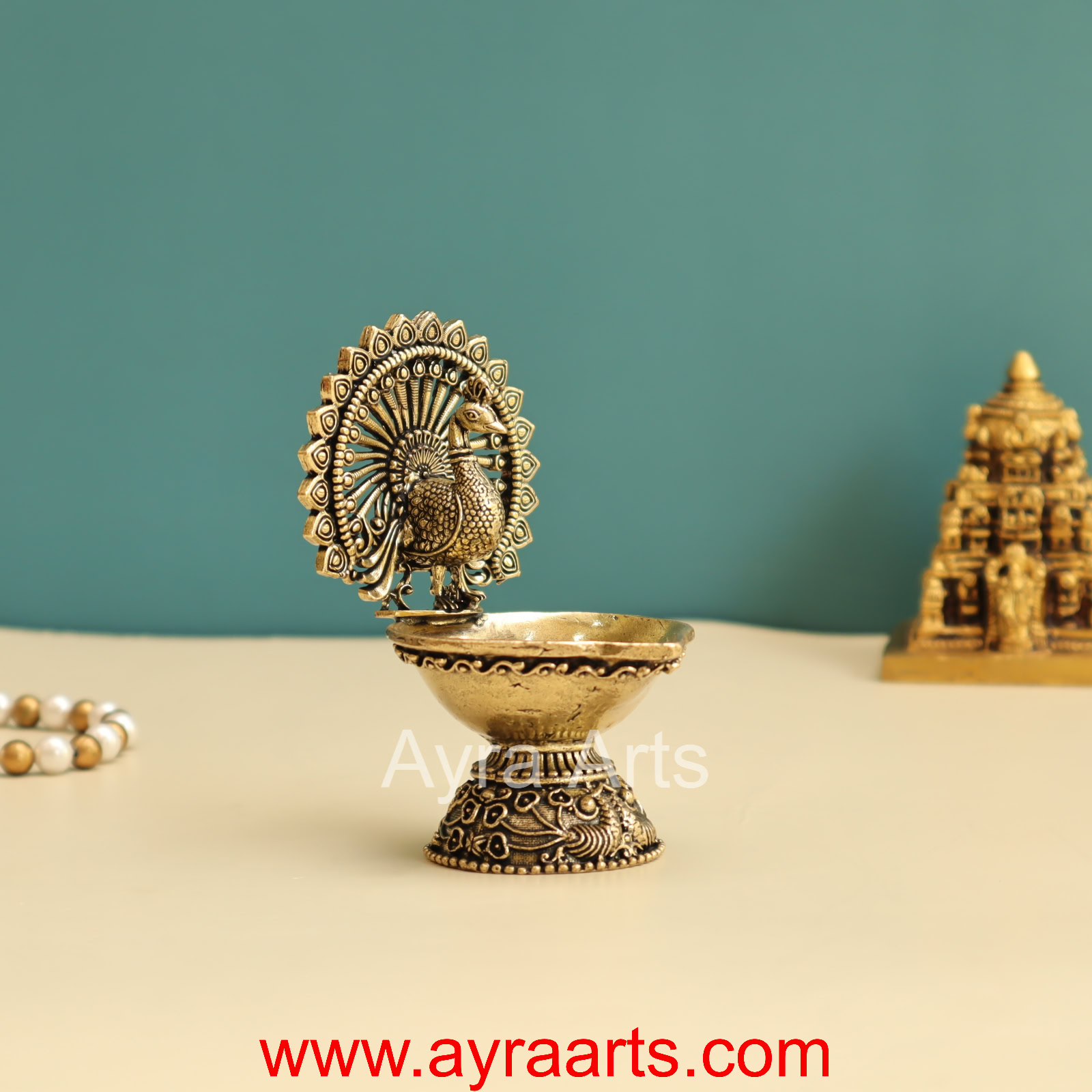 Premium Peacock Designer Diya Premium Peacock Designer Diya